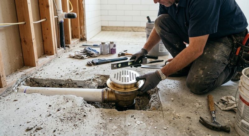 Linear Drain Installation in Charlotte, NC